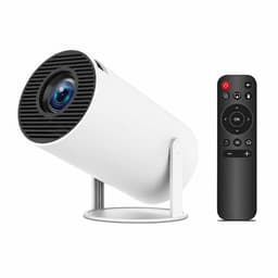 Novari - Beamer - Mini beamer - Projector - Smart beamer - Mini projector - Haarscherpe HD-weergave - 180° draaibare projectie — thumbnail 1