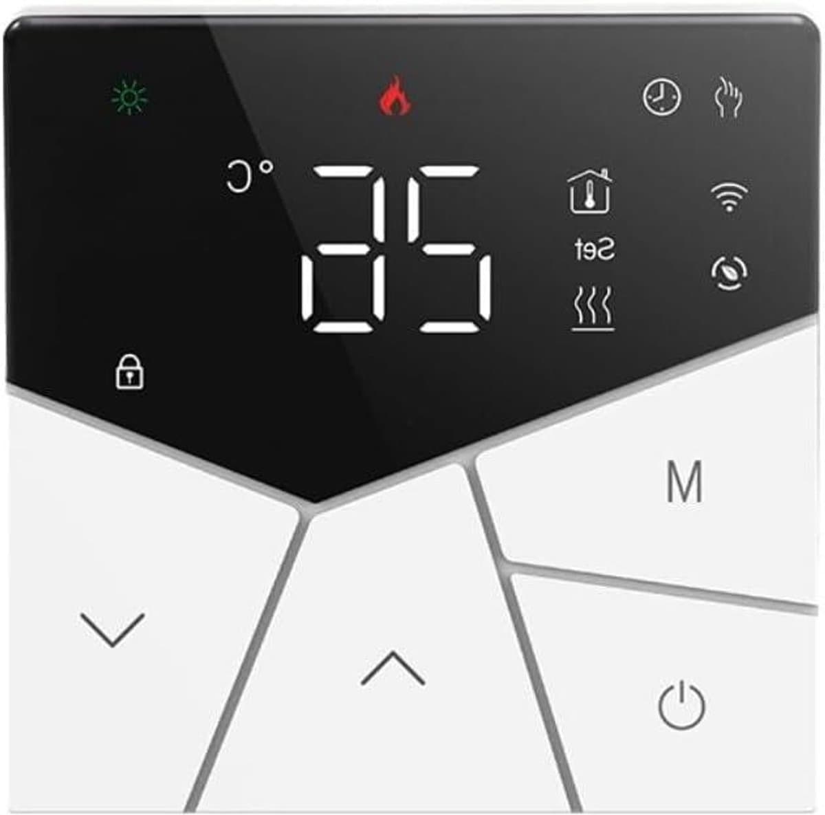 Slimme Thermostaat - Vloerverwarming Controle - Comfortabel Huis - App Afstandsbediening - 10 x 10 x 6 cm - Zwart — afbeelding 1