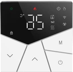 Slimme Thermostaat - Vloerverwarming Controle - Comfortabel Huis - App Afstandsbediening - 10 x 10 x 6 cm - Zwart — thumbnail 1