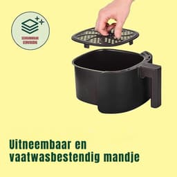 TIM® Mini Airfryer - Heteluchtfriteuse - Friteuse - Rood - 23cm x 28cm x 29cm; 3.15 kg — thumbnail 2