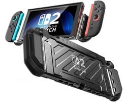 Supcase Unicorn Beetle PRO Case geschikt voor Nintendo Switch 2 - Dockable & Ergonomisch - Zwart