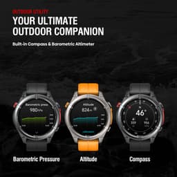 Zeblaze Stratos 4 Smartwatch - GPS Sporthorloge - Stappenteller - Slaapmonitor - Belfunctie - LED Zaklamp - 170+ Sportmodi- 5ATM - Hartslag/Slaapmeter/SpO2 - IOS & Android - Elektrisch Oranje — thumbnail 2