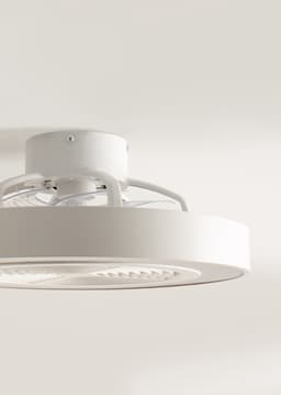 CREATE - Stille plafondventilator 40W Ø50 cm met verborgen bladen en LED-verlichting - S - Met licht - Afstandsbediening - WIND CLEAR EASY — thumbnail 2