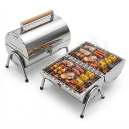 Tafelgrill - 41,5x35x24,5 cm - zilver — thumbnail 2