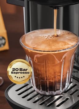 HiBrew 5 in 1 koffiezetapparaat – Koffiemachine – Meerdere Capsules – Koffiepadmachine - Heet/Koud – 19Bar – 1450W – Grey — thumbnail 4