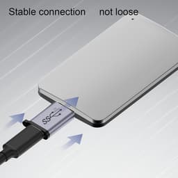 USB C Adapter - Micro B Converter - Harde Schijf Aansluiten - Snelle Data Overdracht - 10 Gbit/s - Zwart — thumbnail 4