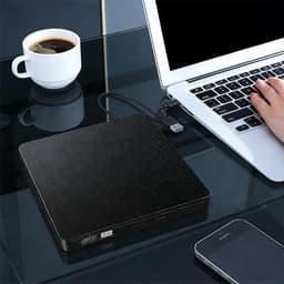 Externe Schijf - Optische Drive - Data Opslag - Brede Compatibiliteit - 14x14x1.8 cm - Wit — thumbnail 2
