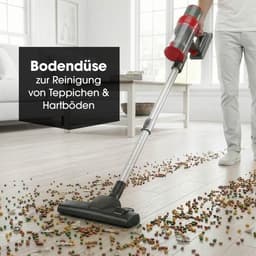 CLEANmaxx 2-in-1 accu-cycloonstofzuiger, draadloze hand- en vloerstofzuiger met sterke 22,2 V Li-ion accu, tot 38 minuten looptijd en 12 kPa zuigvermogen, EPA-11-filter en 800 ml capaciteit — thumbnail 4