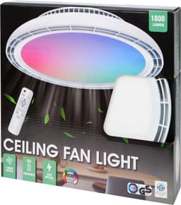 LSC plafondventilator met led 1800 lumen | Ø 45 cm — thumbnail 1