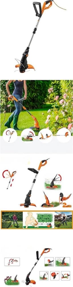 QUOVO® Kantenmaaier - Grasmaaier - Accugrasmaaier - Groen - 22cm x 13cm x 13cm — thumbnail 1