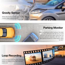 Auto Dashcam - Dashboard Camera - Veilige Rit - 4K Ultra HD - 256 GB Ondersteuning - Zwart — thumbnail 3