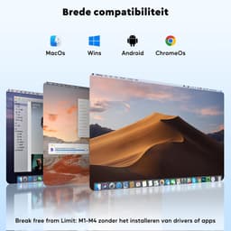Wireless Portable Monitor Double - 14 inch - Draagbare Monitor FHD 1080P - Scherm voor Laptop - Windows/Mac/Phone/Games - Scherm uitrbeider Laptop — thumbnail 2