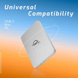 Externe SSD - Draagbare Opslag - Bestanden Snel Bewaren - Hoge Snelheid NVMe - 2 TB - Zilver — thumbnail 2
