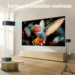 4K Beamer met Google TV – Native Full HD Projector, 1100 ANSI Lumen, Autofocus, HDR10, Wifi & Bluetooth, Netflix Compatibel — thumbnail 4