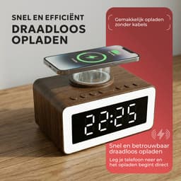 TM&DY Digitale Wekkerradio - Bluetooth Wekkerradio - Draadloos Opladen - RGB Wake-up Light - Speaker met Bluetooth – Digitale Klok – 20 Slaapgeluiden – Bluetooth 5.3 – Licht Wekker – LED Nachtlamp — thumbnail 5
