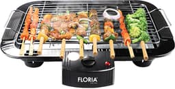 Elektrische BBQ Grill – 2000W – Tafelbarbecue – Afneembaar Grillrooster – Regelbare Temperatuur – Zwart — thumbnail 1