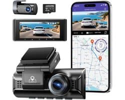 Auto Camera - Rijrecorder - Veilig Rijden - Dubbele Opname - 4K - Zwart