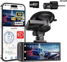 4K Dash Cam - Auto Camera - Veilige Ritten - Touchscreen Bediening - 3.18 Inch Scherm - Zwart — thumbnail 1
