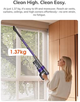 iLife H90 Pro Draadloze Steelstofzuiger - Stofopvang en Laadstation - 2 in 1 - Compact en Lichtgewicht - Kruimeldief - Stofzuiger — thumbnail 5