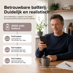 Cognio E-Reader – 6 inch – 96 GB – Ereader Met Luxe Hoes – Storytel-Ondersteuning – Schermverlichting en Nachtmodus – E Reader Voor Ebook & Luisterboeken – Met Oplader — thumbnail 4