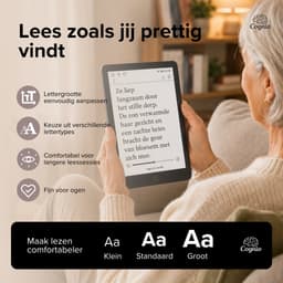 Cognio E-Reader – 6 inch – 96 GB – Ereader Met Luxe Hoes – Storytel-Ondersteuning – Schermverlichting en Nachtmodus – E Reader Voor Ebook & Luisterboeken – Met Oplader — thumbnail 2