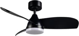 Fantiluxe - Ingrid - Plafondventilator met verlichting - Zwart - Ø90cm - Afstandsbediening - Met lamp - Plafond ventilator - Slaapkamer — thumbnail 3