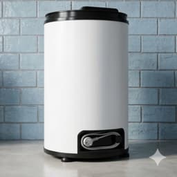 Melchioni Family Tornado Inox Draagbare Wasdroger 6 kg – 3200 RPM Centrifuge – Compact & Ruimtebesparend – Handmatige Bediening – Wit — thumbnail 1