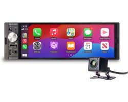 Caliber Autoradio Draadloze Carplay - 1 DIN - Bluetooth - DAB - Achteruitrijcamera inbegrepen - 4 x 100 Watt - Touchscreen - Zwart