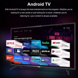 TuTu Android Smart TV - LED Full HD - 42 inch/108 cm - Voice Controle & Streaming apps - HDMI x3, USB x2, CI+ - Tripple Tuner DVB-T/T2/S/S2/C - Frameless Design - Geassembleerd in Eindhoven - TUG42FD1 — thumbnail 5