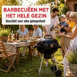 BBQ Collection Barbecue met Deksel - BBQ Houtskool met Asopvangbak - Barbeque Grill - Ø 45 cm — thumbnail 3