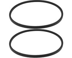 Dailygoods- Aandrijfriem V-type - 2 Stuks - Rubber - Buitenomtrek 748 mm - Binnenomtrek 710 mm - Breedte 10 mm - Compatibel met Fuxtec FX-RM 2050/2055/2060/20BS - Grasmaaier Riem