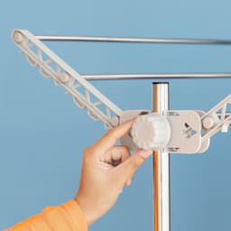 Elektrisch Droogrek - Wasdroger Toren - Kleding Drogen - Natuurlijke Luchtstroom - 20 kg Capaciteit - Grijs — thumbnail 3