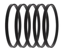 Dailygoods- Afdichtingen Rubber 5 Stuks - Vervangende Afdichting - Buitendiameter 47 mm - Binnendiameter 45 mm - Compatibel met Tecumseh Grasmaaiers - MPN 631028/29630121 - Rubberpakking