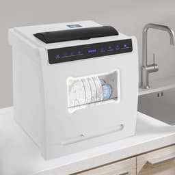 Tafel Afwasmachine - Mini Vaatwasser - Kleine Keukens - Vier Programma's - 45 x 40 x 40cm - Wit — thumbnail 3