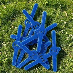 Grasmaaier Snijkoppen - Maaikoppen Set - Gazon Onderhoud - Zware Uitvoering - 100 Stuks - Blauw — thumbnail 2