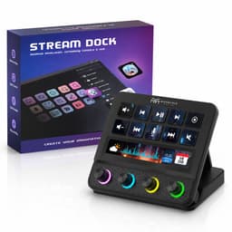 Movatrix Stream Dock N4 Pro – Stream Deck & Macro Keyboard – Programmeerbare Streaming Controller voor OBS, Twitch, YouTube & Editing – USB RGB Macro Pad — thumbnail 1