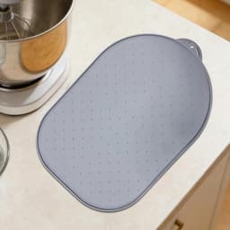 Keuken Mixer Mat - Apparaat Schuifmat - Apparaten Verplaatsen - Kraspreventie Werkblad - 40.2 x 27.1 cm - Grijs — thumbnail 5