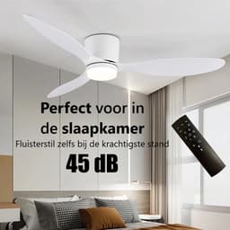 Freelight Plafondventilator Brezza Wit incl. Led 132cm — thumbnail 5