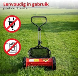HEZIVO® Handmaaier - Grasmaaier Handmatig - Kooimaaier - Hoogte Verstelbaar — thumbnail 3
