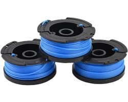 Grasmaaier Spoelen - Trimmer Spoelen - Gazon Onderhoud - Grote Capaciteit - 3 Stuks - Zwart