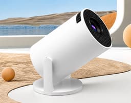 Mini Beamer Series - Slaapkamer Beamer - Draagbare Projector voor Verduisterde Ruimte - 1080p HD - WiFi & Bluetooth - Smart TV — thumbnail 2