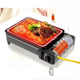 Linkforu – Gas Barbeque – Grillplaat - Compacte TafelBBQ - Grill – Draagbaar – Butaangas - Binnen- en Buitengrill - BBQ Rooster — thumbnail 1