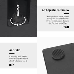 Sabotage Station - Koffie Houder - Espresso Bereiding - Anti-Slip Basis - 54-58mm - Zwart — thumbnail 2