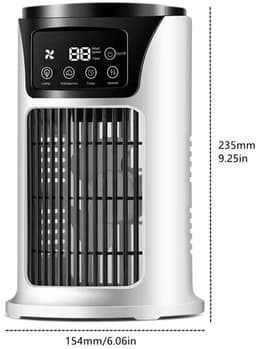 Draagbare airco - Ventilator - Mini ventilator - Air cooler - Mobiele Aircooler- Desktop Thuis Kamer Camping Kantoor — thumbnail 2