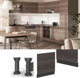 Vaatwasser Paneel - Keukenfront - Keuken Inrichting - Modulair Ontwerp - 60 cm Breed - Antraciet — thumbnail 3