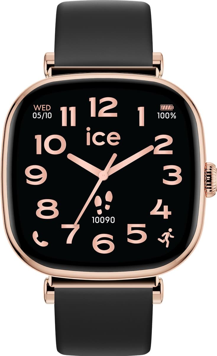 Ice Watch ICE smart SQ 2.0 - Rose-gold - Black 025890 Horloge - Siliconen - Zwart - Ø 38 mm — afbeelding 1