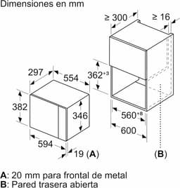 Magnetron met Grill - Oven Combimagnetron - Snel Eten Bereiden - Aqualisis Reiniging - 20 Liter - Wit — thumbnail 4