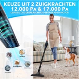 Innovixpro® Kruimeldief – Nat&Droog – Handstofzuiger – 17000Pa ! – ExtremeZuigkracht – Kruimeldief snoerloos – Kruimelzuiger – Jouw ultieme schoonmaakpartner – Kruimelzuiger-Autostofzuiger-Nat&droog-InclusiefReistas — thumbnail 2