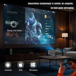 MIRA® Mini beamers - Projector - Mini beamer - Zwart - 23cm x 18cm x 9cm — thumbnail 4