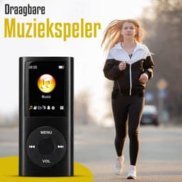 RaviSoll MP3/MP4 Speler Bluetooth – 32GB Opslag – 16 Uur Batterijduur – Lichtgewicht (90g) – FM Radio & Voicerecorder – E-book Functie – Inclusief SD-kaart — thumbnail 5